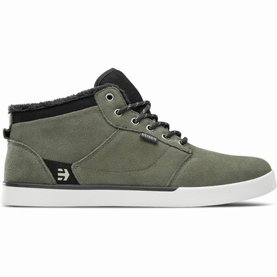 Tenis Etnies JEFFERSON MID Negros/Verde Oliva Para Hombre MX194-IGS